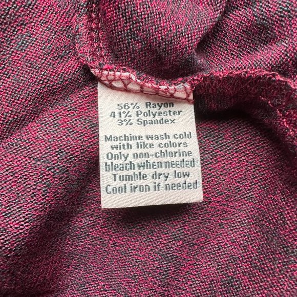 JUICY COUTURE Red Wine Asymmetrical Keyhole Top NWT XL - Picture 5 of 5